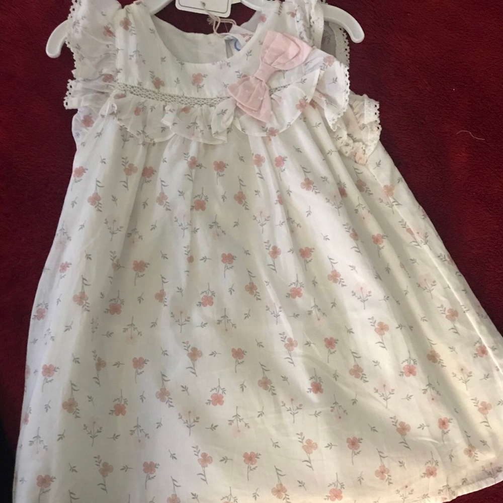 Flowered Toddler Dress/Headband Set